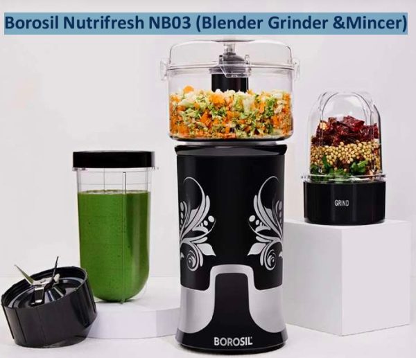 Borosil Nutrifresh NB03 (Blender Grinder &Mincer)